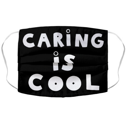 Caring Is Cool Accordion Face Mask