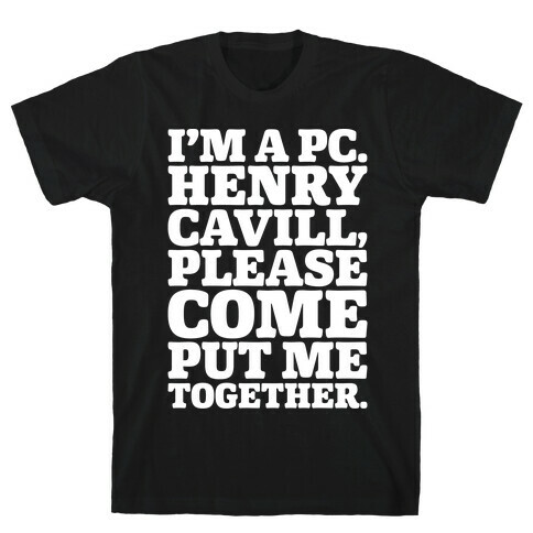 I'm A PC Henry Parody White Print T-Shirt