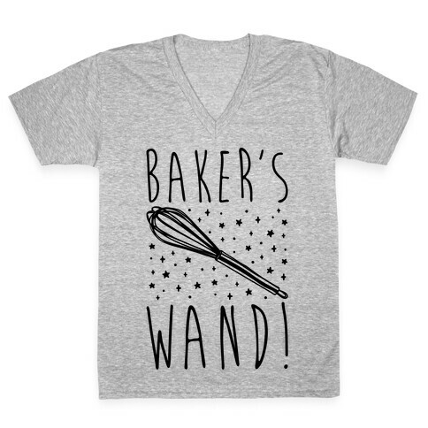Baker's Wand  V-Neck Tee Shirt