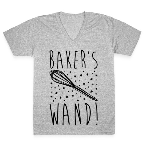 Baker's Wand  V-Neck Tee Shirt