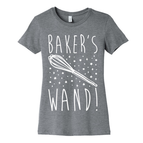 Baker's Wand White Print Womens T-Shirt