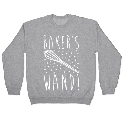 Baker's Wand White Print Pullover