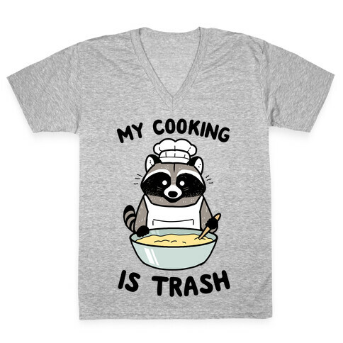 My Cooking Is Trash V-Neck Tee Shirt