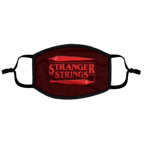 Stranger Strings Flat Face Mask