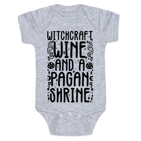 Witchcraft, Wine, and a Pagan Shrine Baby One-Piece