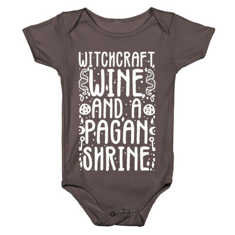 Witchcraft, Wine, and a Pagan Shrine Baby One-Piece