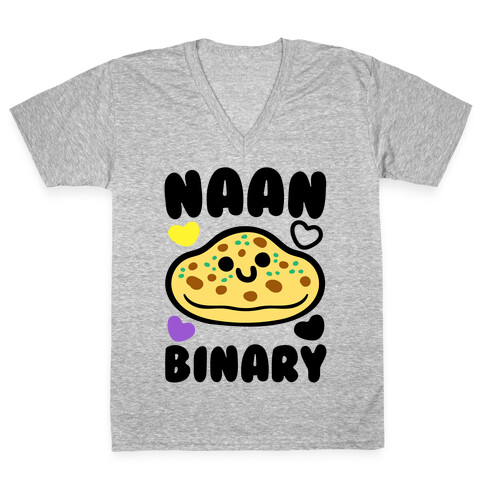 Naan Binary V-Neck Tee Shirt