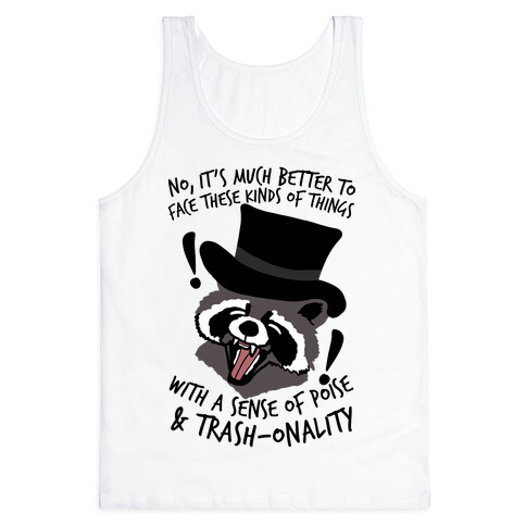 Trash-onality Emo Raccoon Tank Top