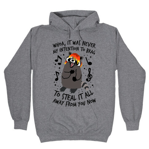 Misery Business Emo Raccoon Parody Hooded Sweatshirt