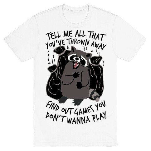 Dirty Little Secret Emo Raccoon T-Shirt