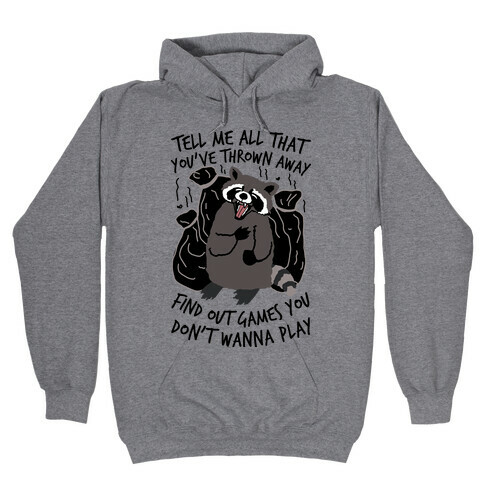 Dirty Little Secret Emo Raccoon Hooded Sweatshirt