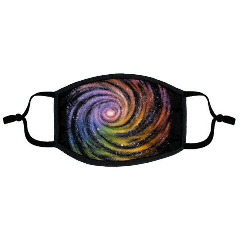 Galactic Rainbows Flat Face Mask