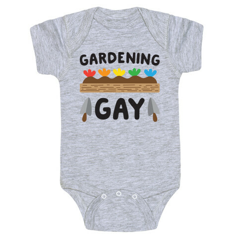 Gardening Gay Baby One-Piece