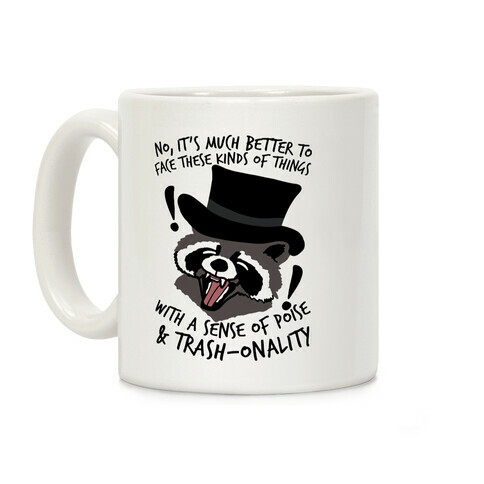 Trash-onality Emo Raccoon Coffee Mug