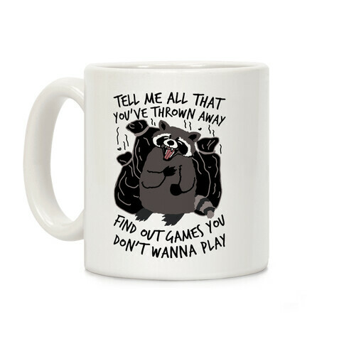 Dirty Little Secret Emo Raccoon Coffee Mug