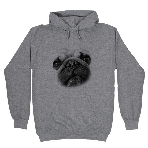 Pug Face Hooded Sweatshirt