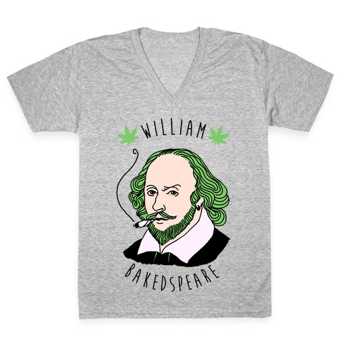 William Bakedspeare  V-Neck Tee Shirt