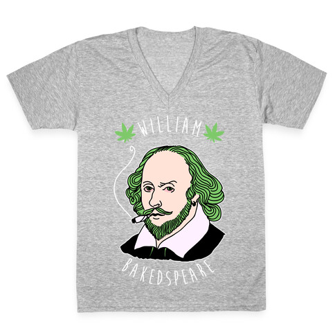 William Bakedspeare  V-Neck Tee Shirt