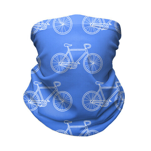 Bikes Blue Gradient Neck Gaiter