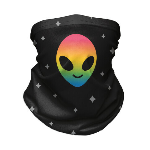 Rainbow Alien Neck Gaiter