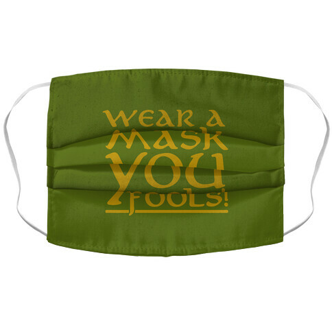 Wear A Mask You Fools Parody Accordion Face Mask