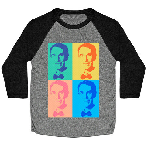 Pop Art Bill Nye Baseball Tee