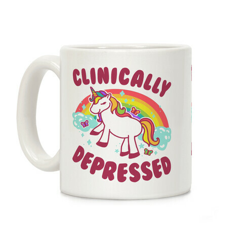 Clinically Depressed Unicorn Coffee Mug