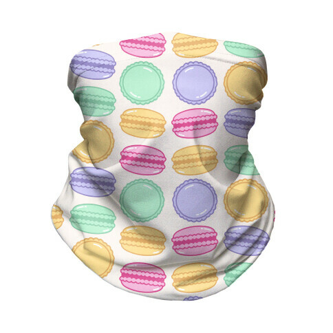 Macaron Pattern Neck Gaiter