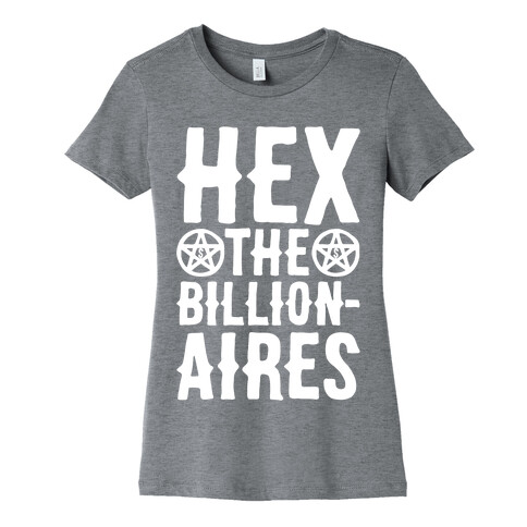 Hex The Billionaires White Print Womens T-Shirt
