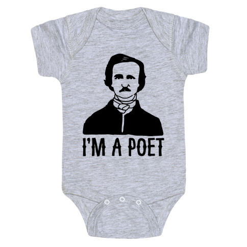 I'm A Poet Poe Parody Baby One-Piece