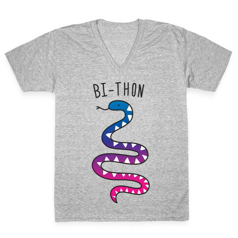 Bi-thon Bi Python V-Neck Tee Shirt