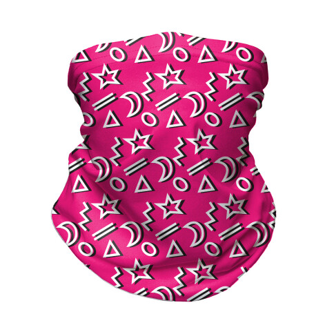 90's Pink Party Pattern Neck Gaiter