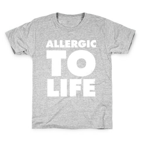 Allergic To Life (Vintage) Kids T-Shirt