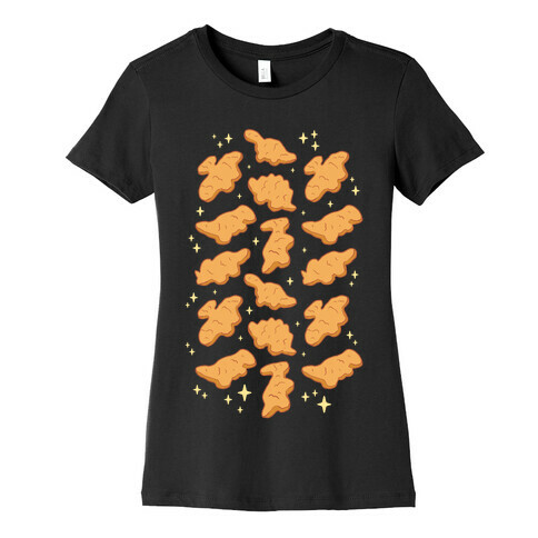 Dino Nuggies Pattern Womens T-Shirt