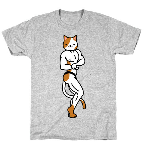 Buff Cat White and Brown Spotted T-Shirt