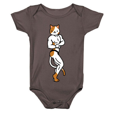 Buff Cat White and Brown Spotted Baby One-Piece
