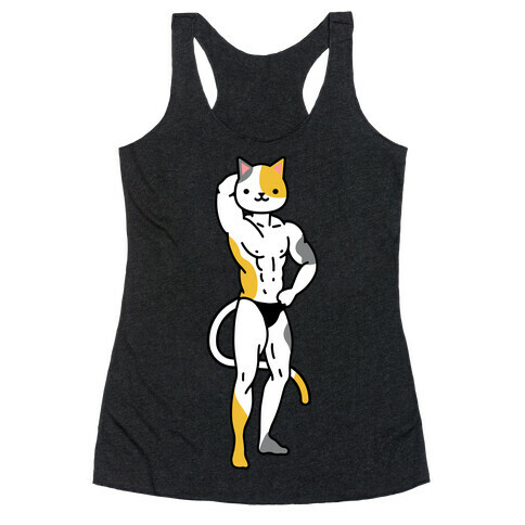 Buff Cat Calico Racerback Tank Top