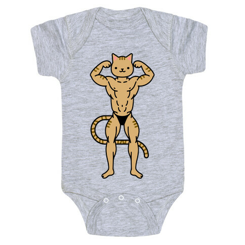 Buff Cat Orange Tabby Baby One-Piece