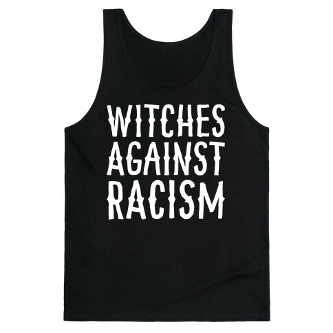 Witches Against Racism White Print Tank Top