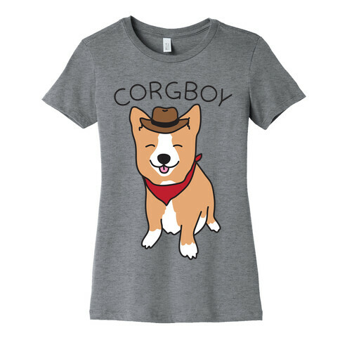 Corgboy Cowboy Corgi Womens T-Shirt