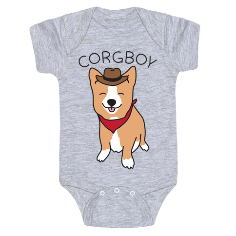 Corgboy Cowboy Corgi Baby One-Piece