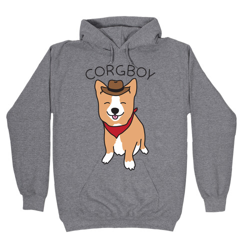 Corgboy Cowboy Corgi Hooded Sweatshirt