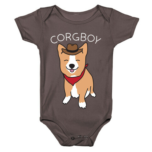 Corgboy Cowboy Corgi Baby One-Piece