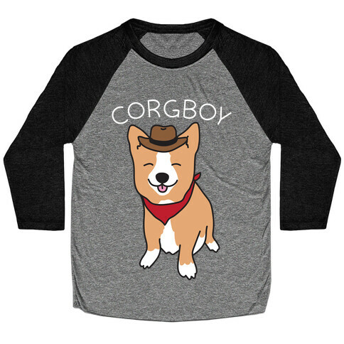 Corgboy Cowboy Corgi Baseball Tee