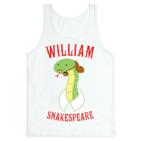 William Snakespeare Tank Top