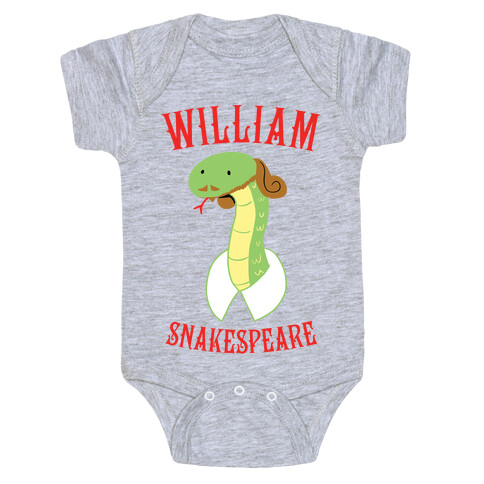 William Snakespeare Baby One-Piece