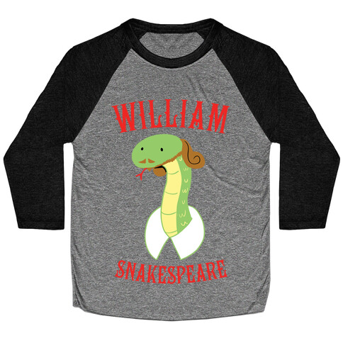 William Snakespeare Baseball Tee