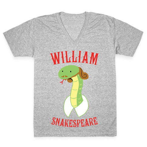 William Snakespeare V-Neck Tee Shirt