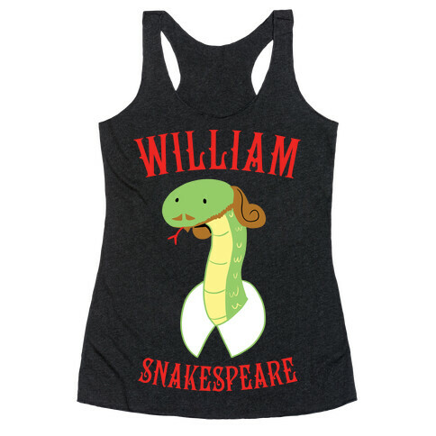 William Snakespeare Racerback Tank Top
