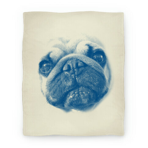 Pug Face Blanket